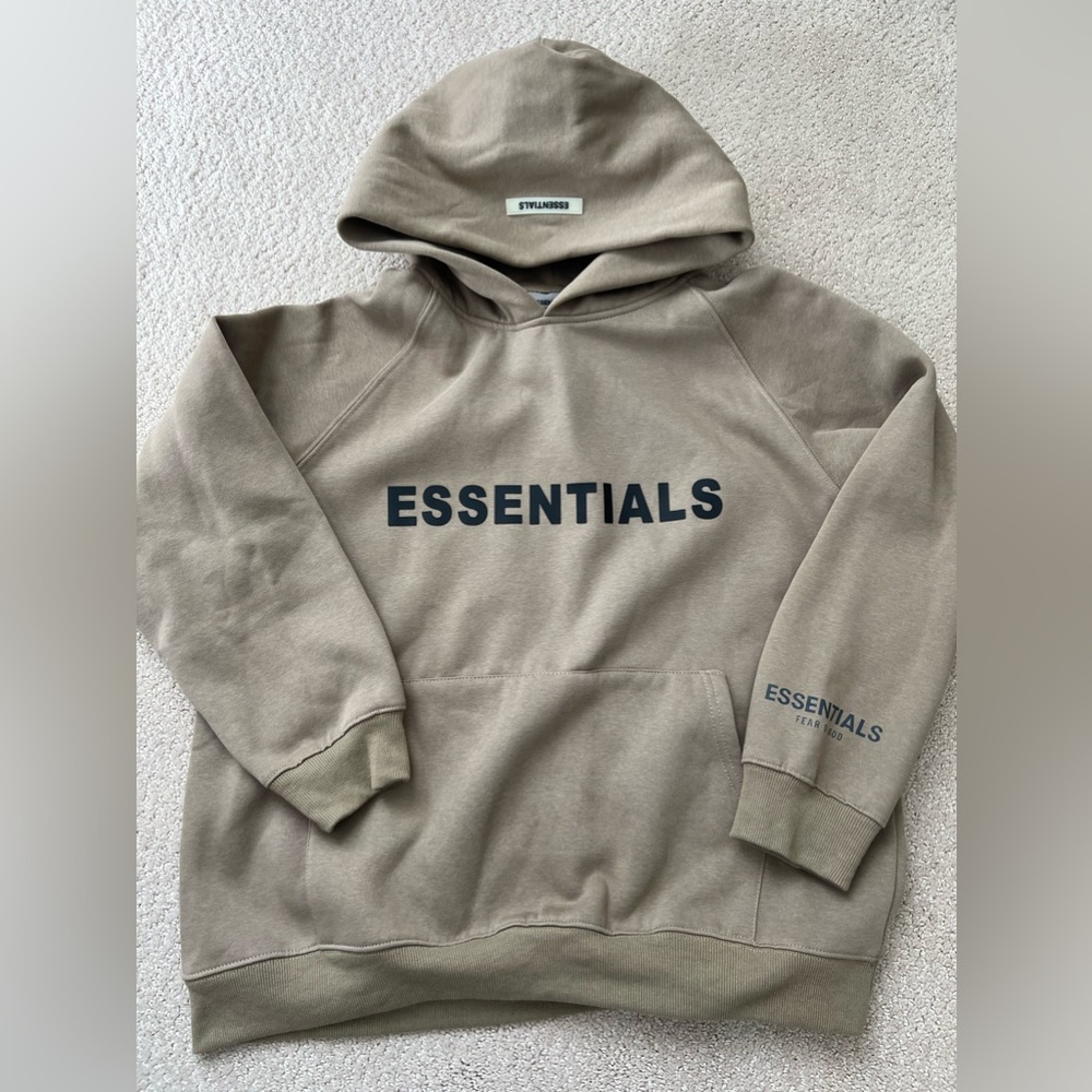 Fear of God Essentials Tan Hoodie